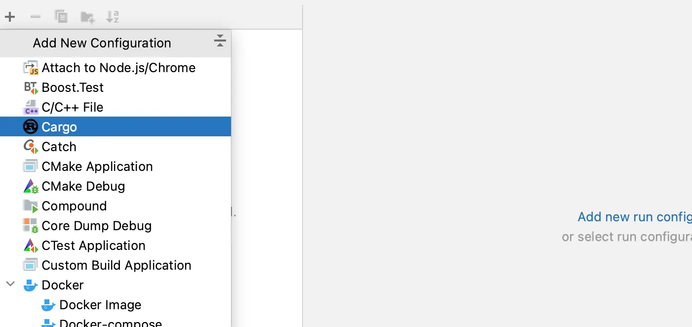 Add Run/Debug Configuration